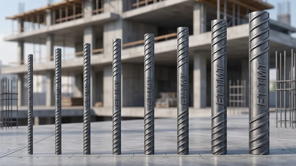 How to Choose the Right TMT Bar Diameter for Your House (8mm to 32mm Explained)