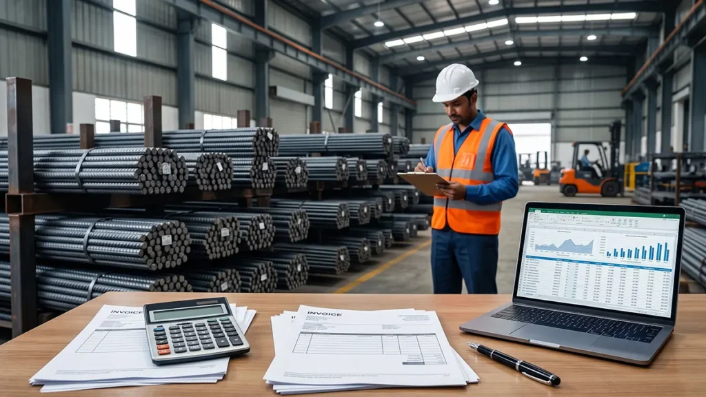 GST on TMT Bars and Steel Products: A Simple Guide for Builders and Dealers