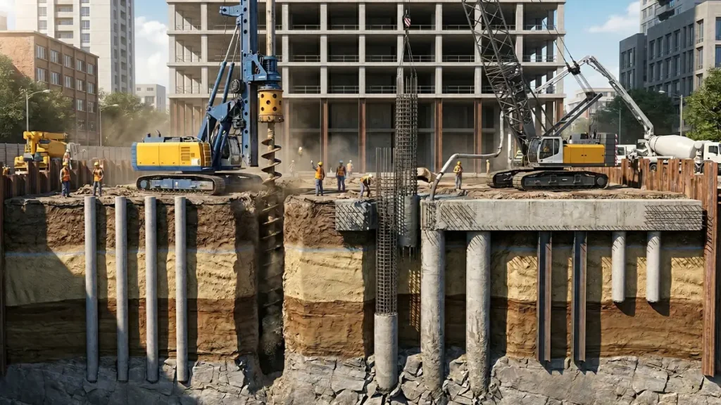 Types of Piling Foundations in Construction: Complete Guide